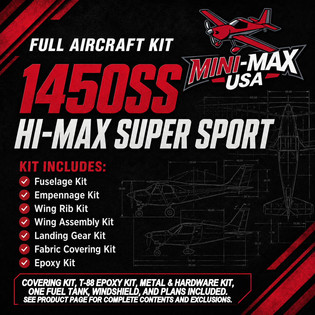 1450SS Hi-Max Super Sport Full Aircraft Kit card: kit sections and what is included
