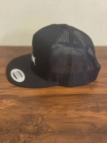 Mini-MAX USA Black Trucker Hat â Embroidered Snapback Cap