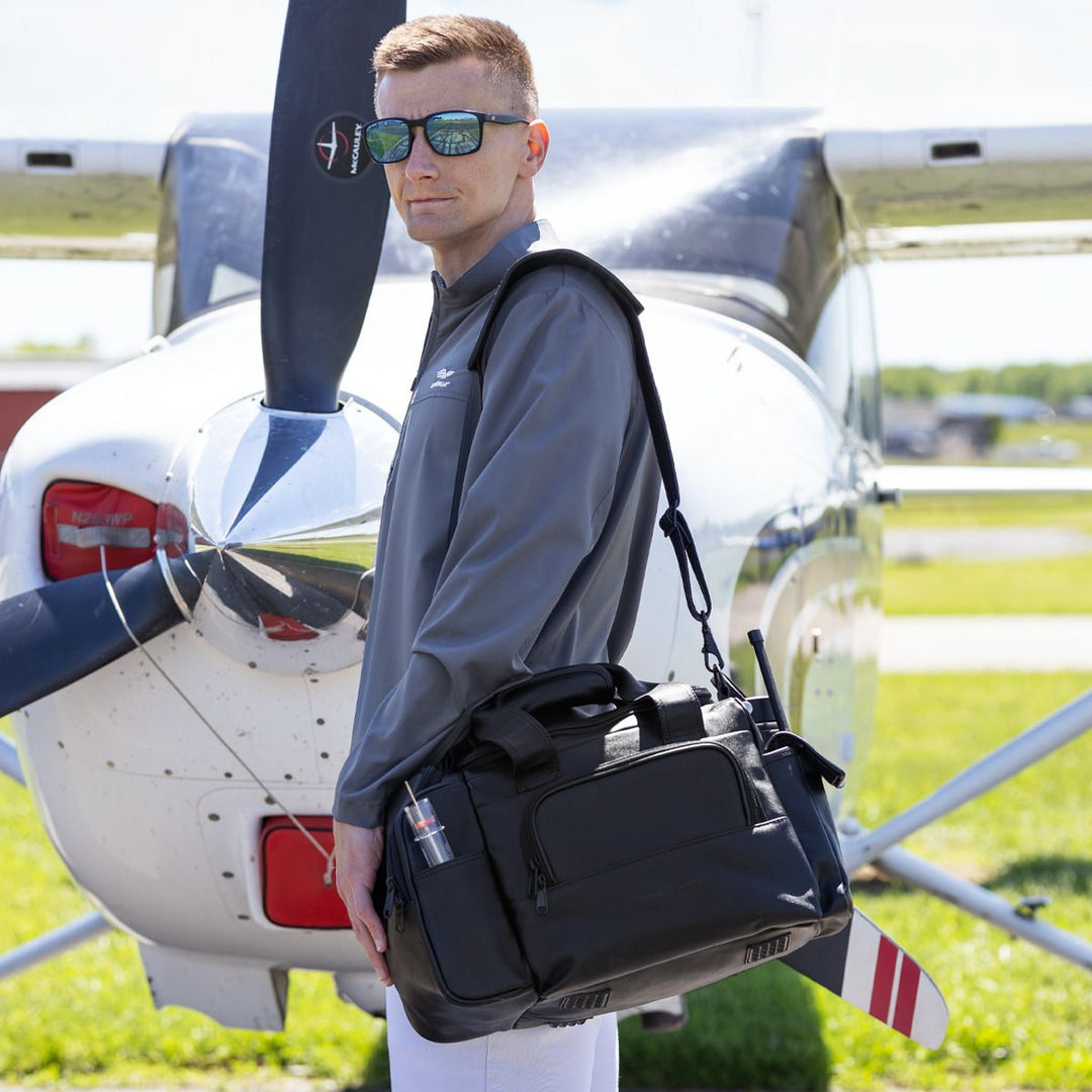 Flight Gear Leather Crosswind Bag