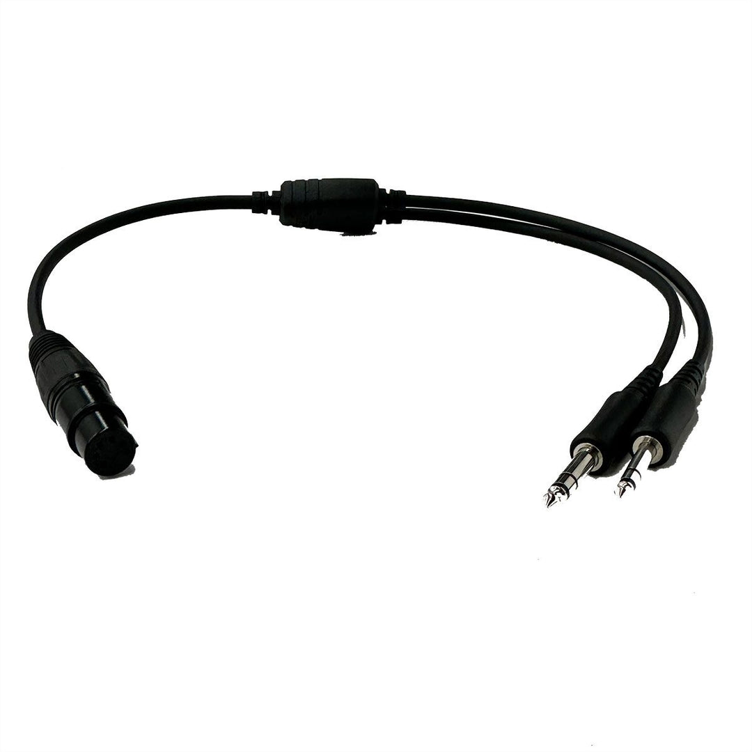 Airbus to Twin Plug Headset Adapter