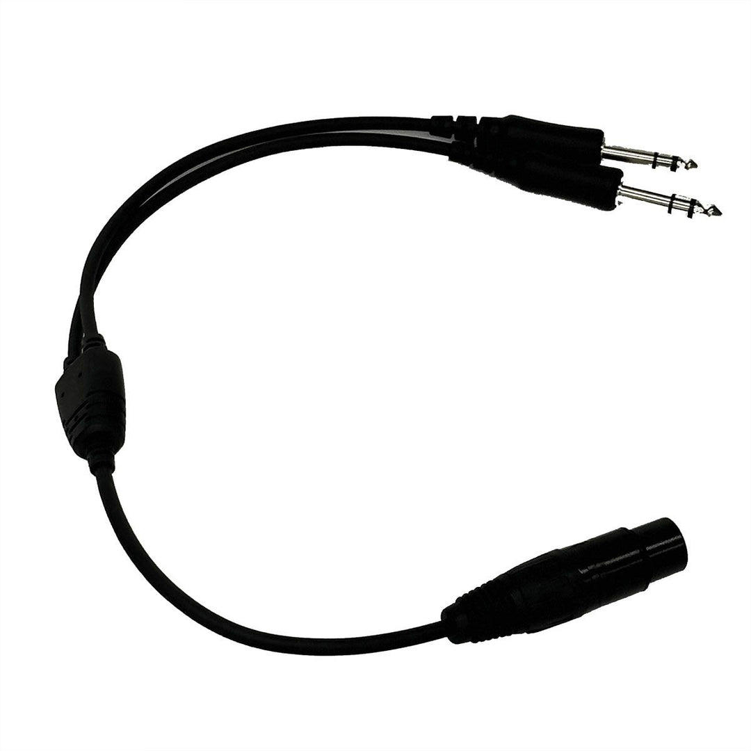Airbus to Twin Plug Headset Adapter