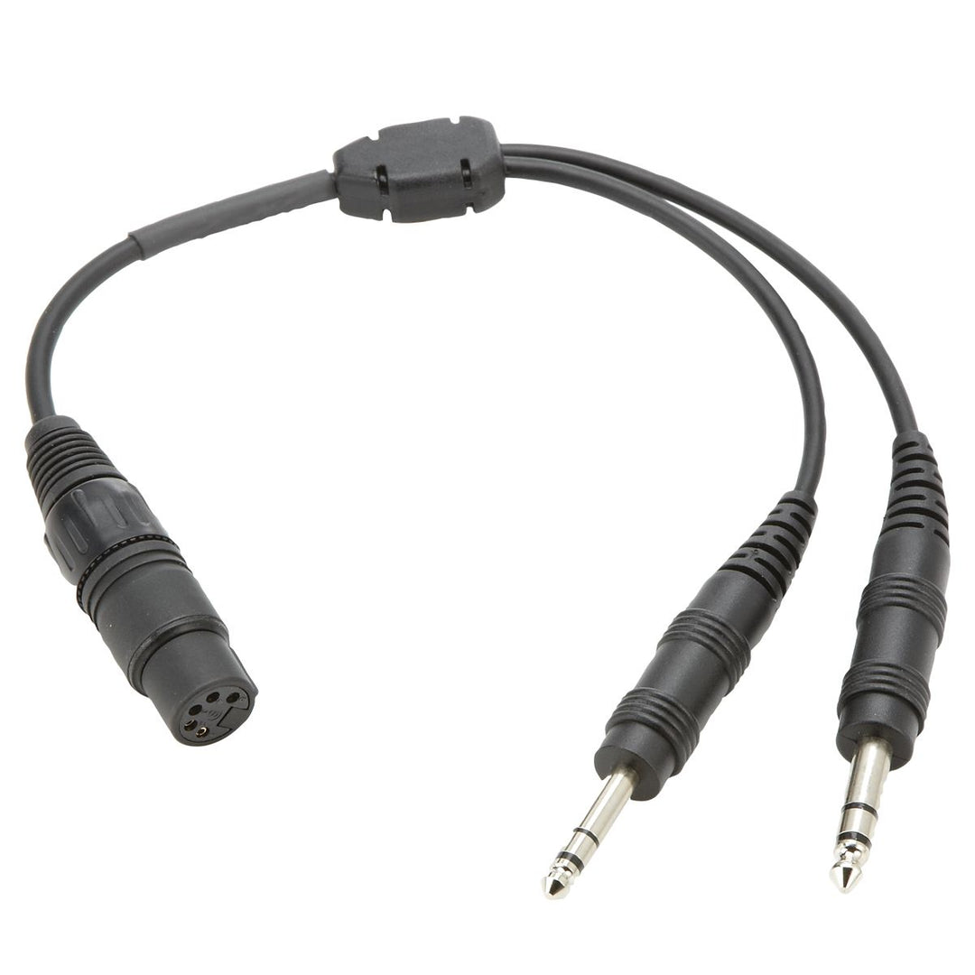 Airbus to Twin Plug Headset Adapter