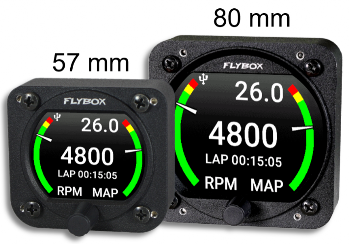 Omnia RPM-MAP – Tachometer + Manifold Pressure