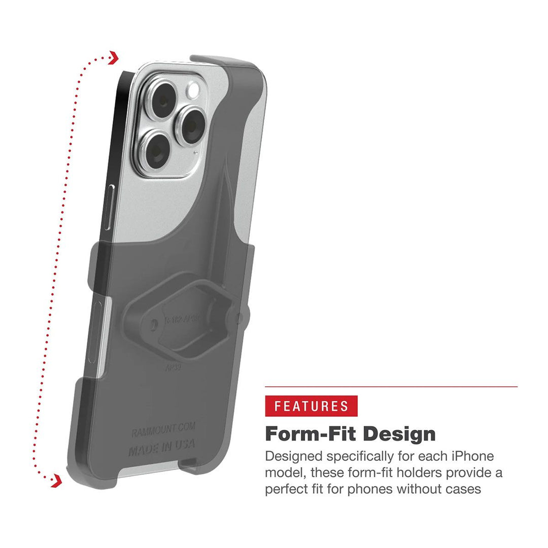 RAM iPhone Perfect Cradle (13 Pro Max, 14 Plus, 14 Pro Max, 15 Plus, &amp;amp; 16 Plus)