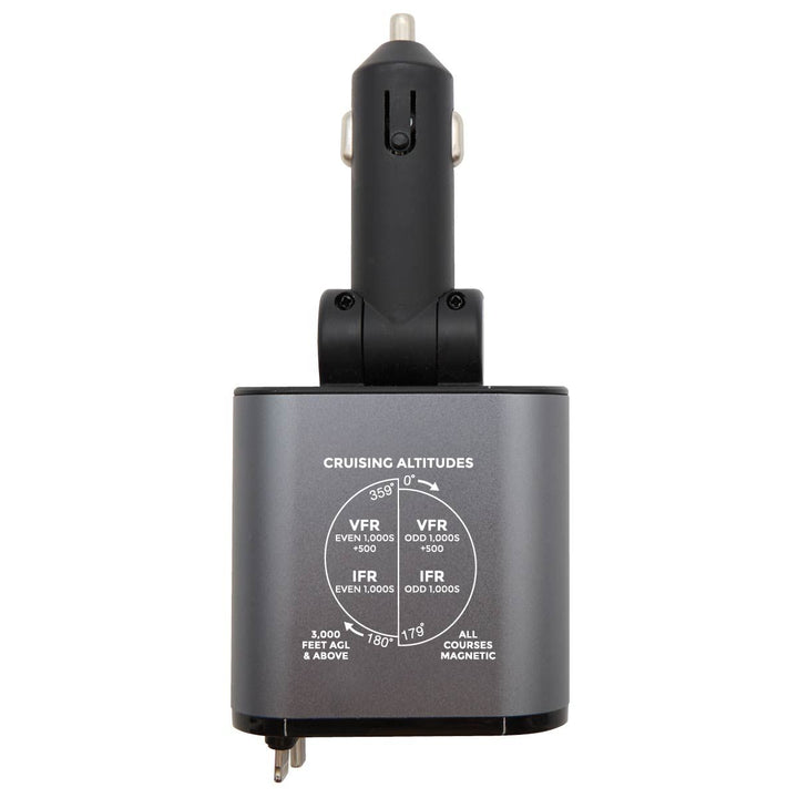 Flight Gear Retractable 12/24v charger with LED Screen