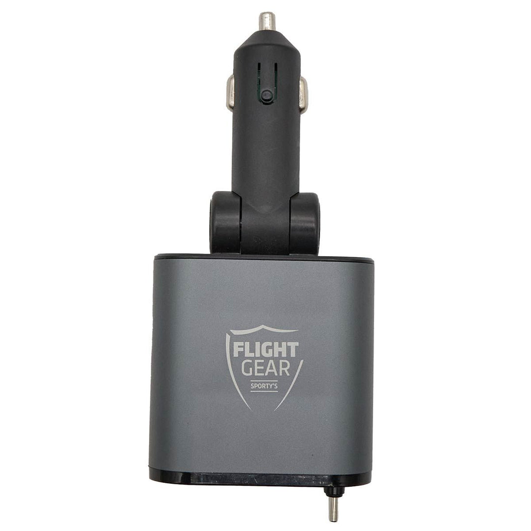 Flight Gear Retractable 12/24v charger with LED Screen