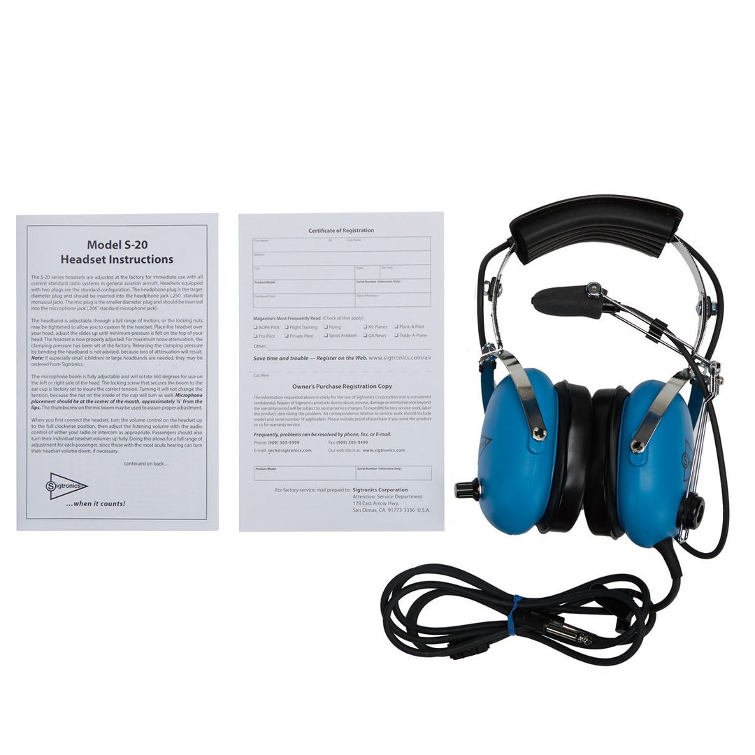 Sigtronics S-20 Headset