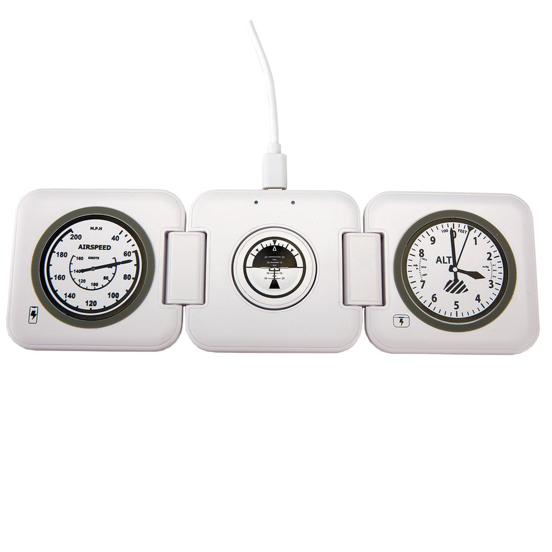 Foldable 3-in-1 Pilot Instrument Charging Station