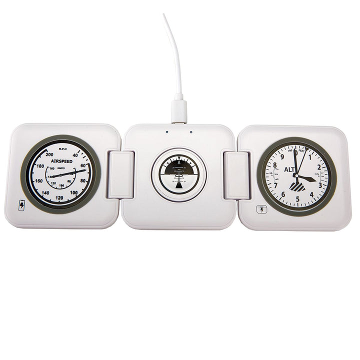 Foldable 3-in-1 Pilot Instrument Charging Station