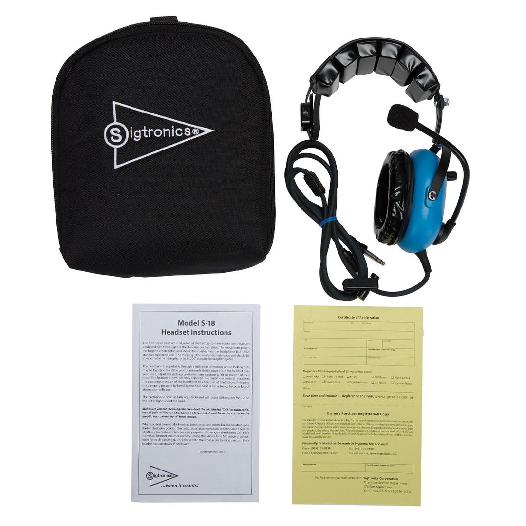 Sigtronics S-18 Headset