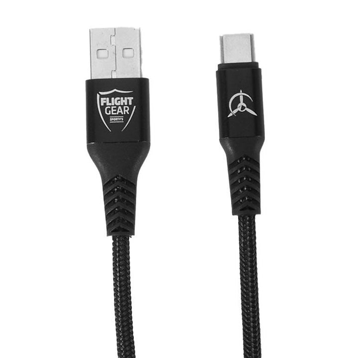 Flight Gear USB-A to USB-C Braided Cable