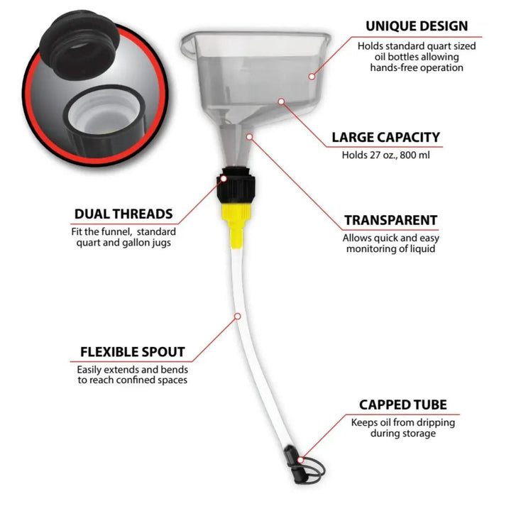 Oil Filler Spout with Funnel
