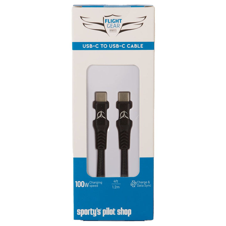 Flight Gear USB-C to USB-C Braided Cable