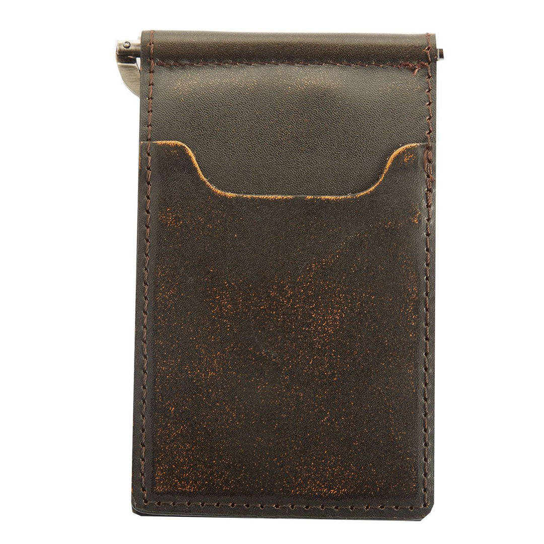 Pilot Wings Burnished Leather Front Pocket Wallet