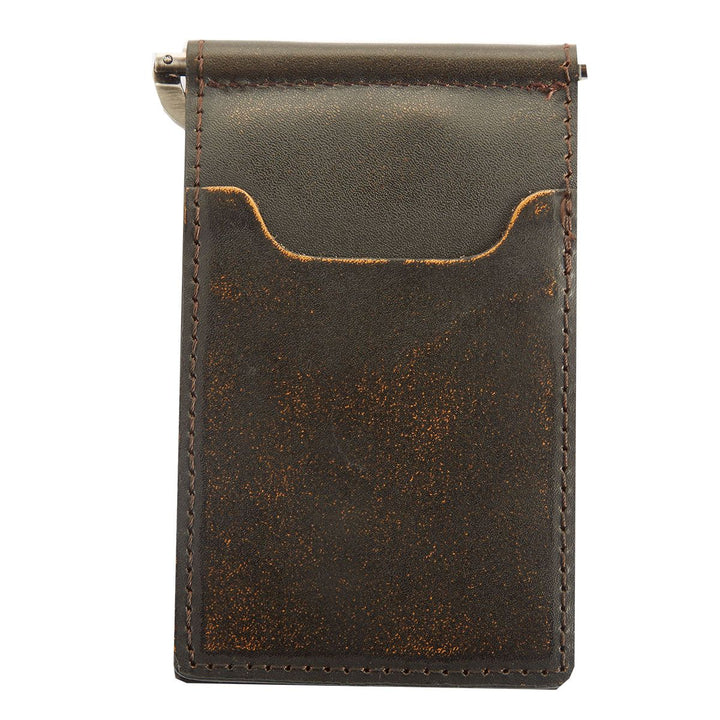 Pilot Wings Burnished Leather Front Pocket Wallet
