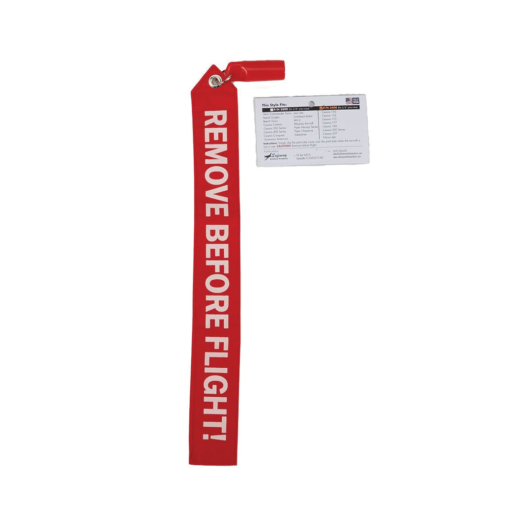 Pitot Tube Cover 5/8” with 16” RBF Flag