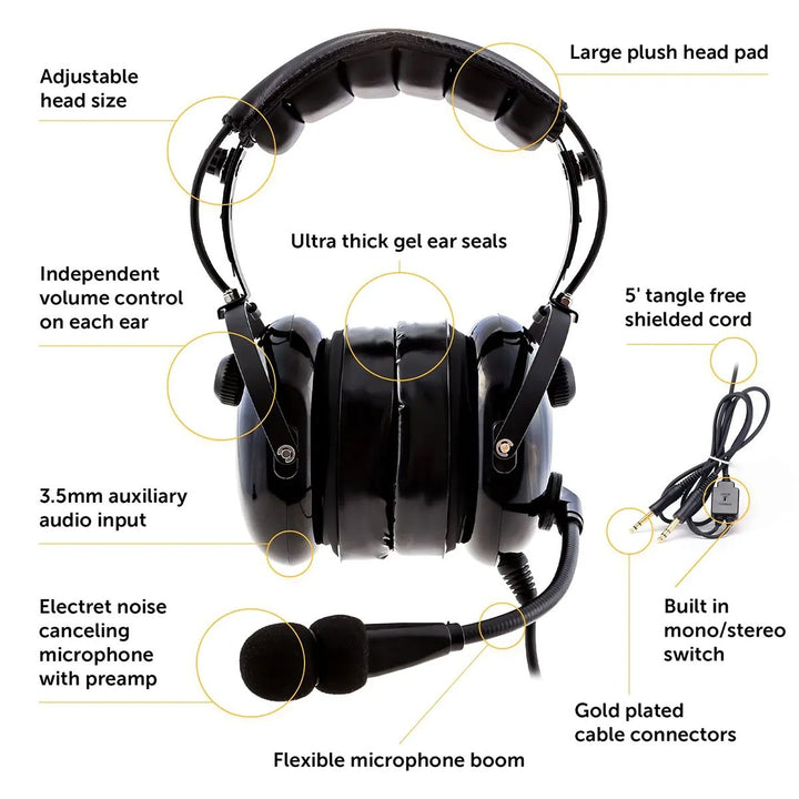 Kore KA-1 Headset (Mono &amp;amp; Stereo) with Headset Bag