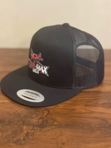 Mini-MAX USA Black Trucker Hat â Embroidered Snapback Cap