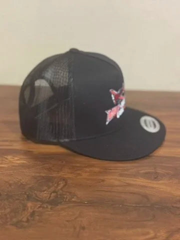 Mini-MAX USA Black Trucker Hat â Embroidered Snapback Cap