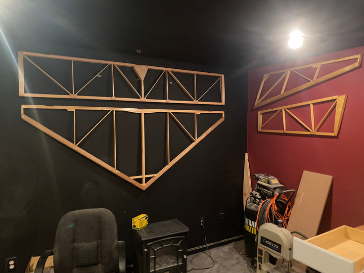 Mini-Max 1030R Ultralight Aircraft Project – Varnished, On Wheels