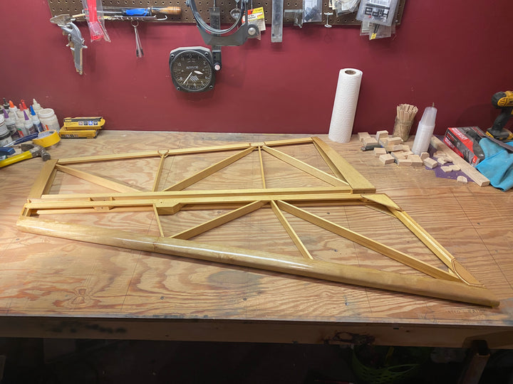 Mini-Max 1030R Ultralight Aircraft Project – Varnished, On Wheels
