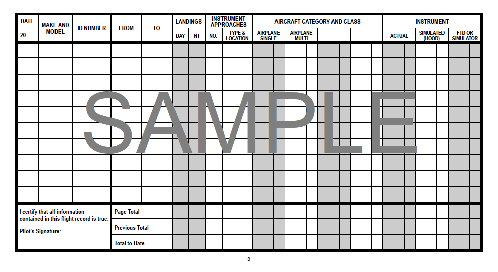 Gleim Pilot Logbook