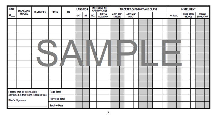 Gleim Pilot Logbook