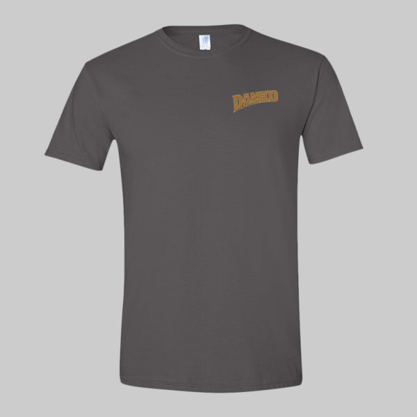 DANKO No License. No Problem. T-shirt, charcoal front with chest logo