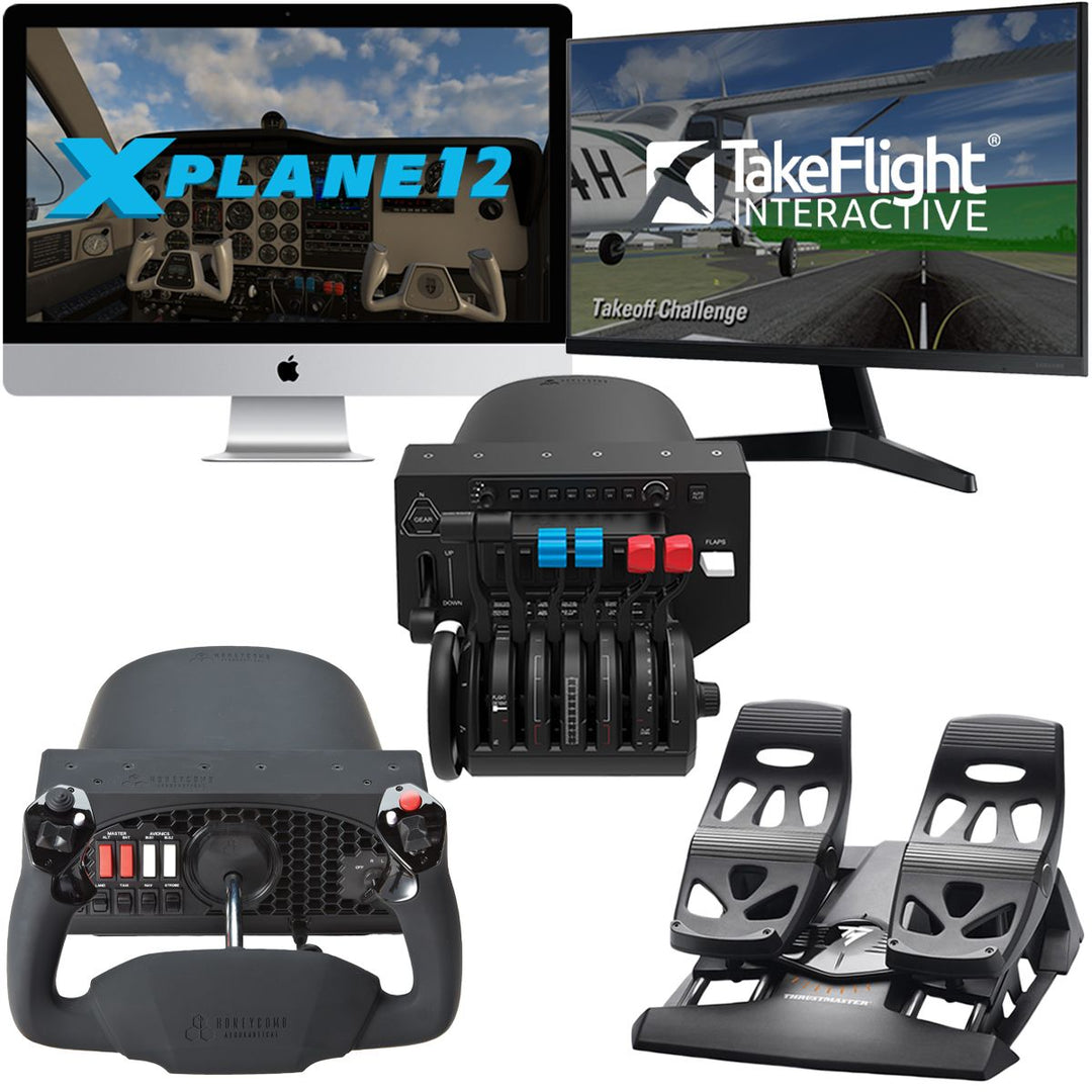 Airplane Sim Set EAA Virtual Flight Academy Deluxe Total Sim Set | Sporty's Pilot Shop ...