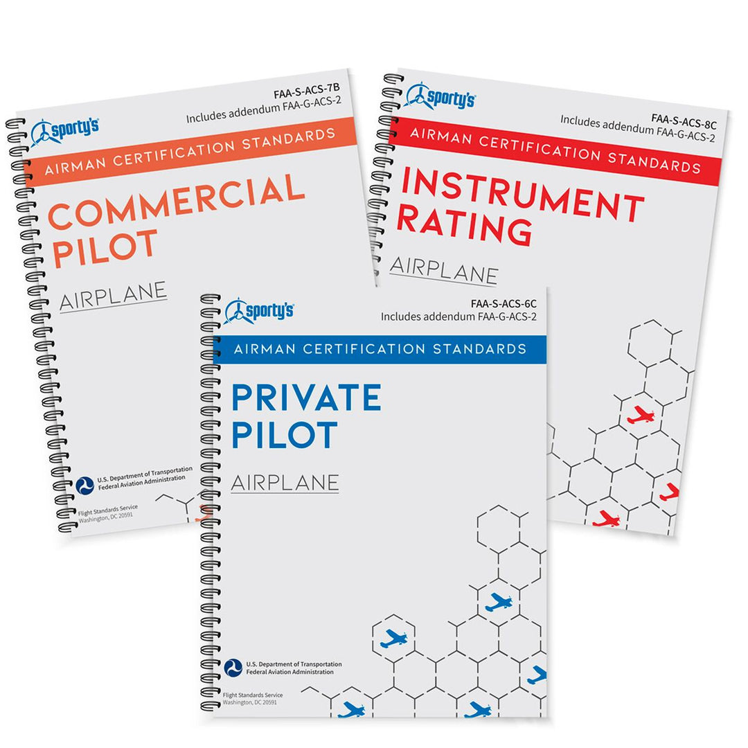 Lay Flat ACS Books (Private, Instrument, and Commercial Bundle)