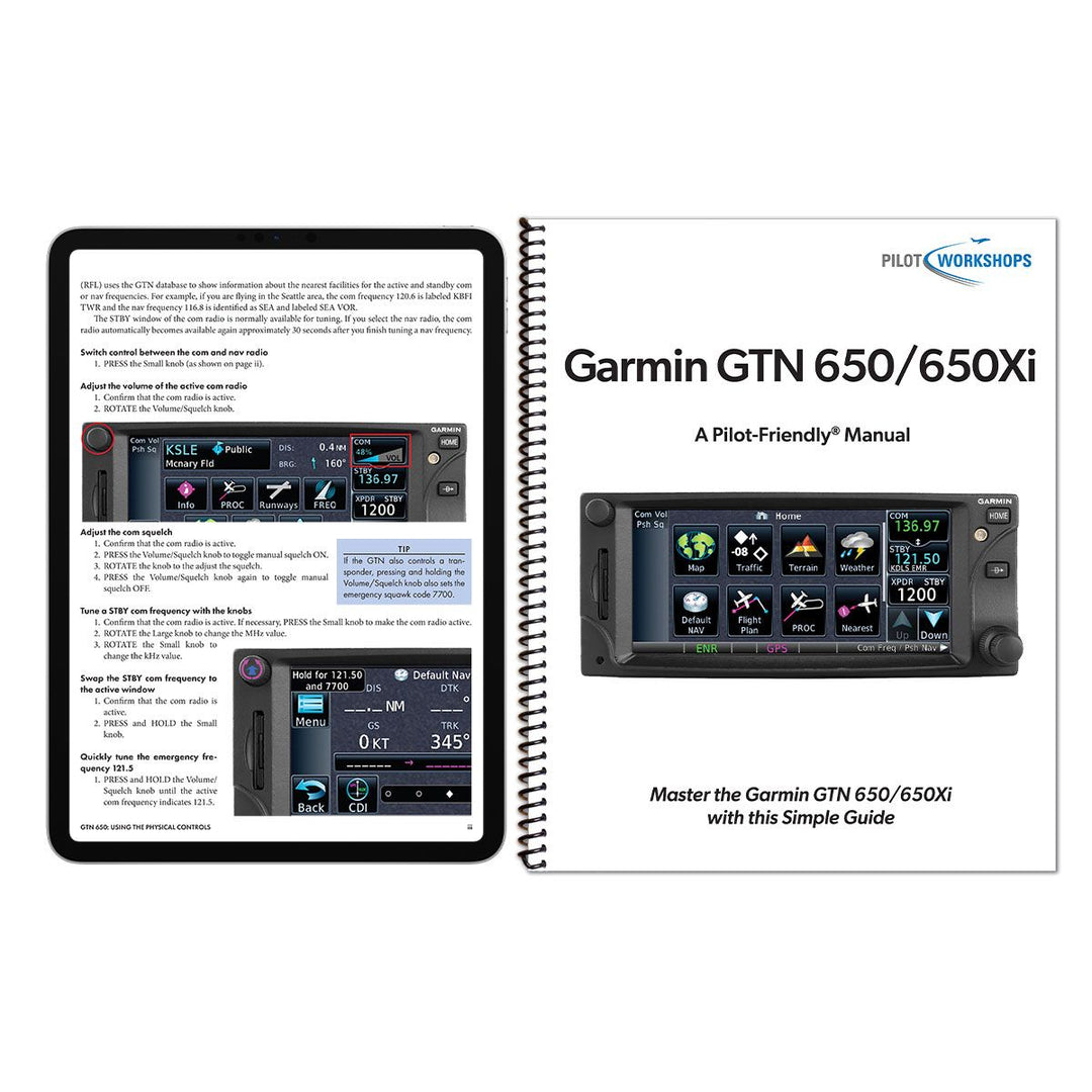 Garmin GTN 650/650Xi Manual Bundle (PilotWorkshops)