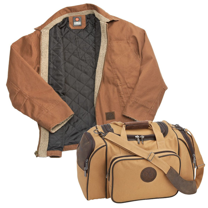 Flight Outfitters Bush Pilot Duffle &amp;amp; Bush Pilot Jacket Bundle
