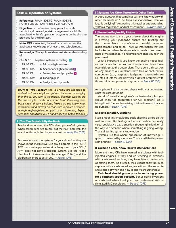Checkride Insights - Annotated ACS (Private Pilot)