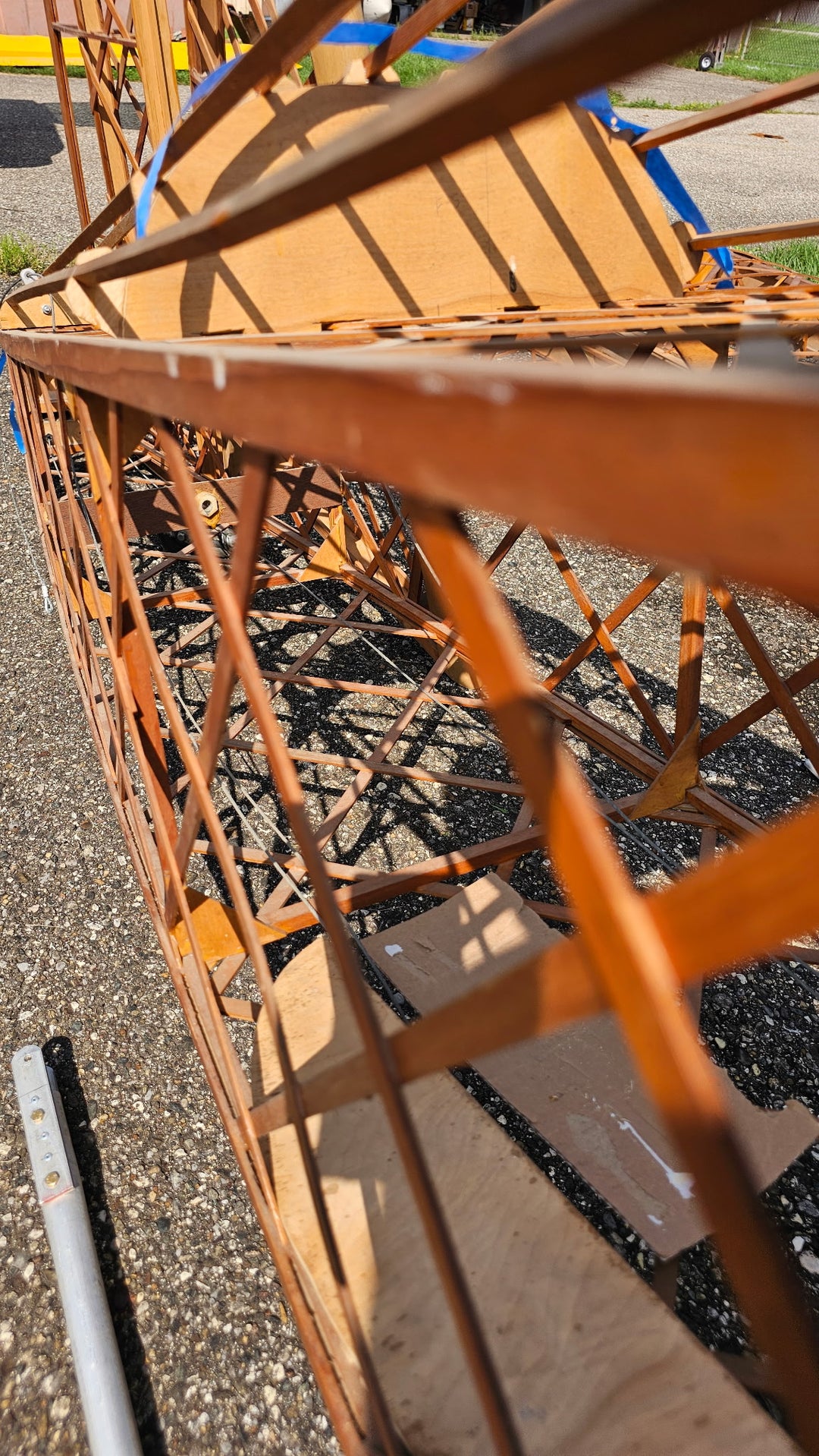 Fisher 303 rear fuselage wood structure detail