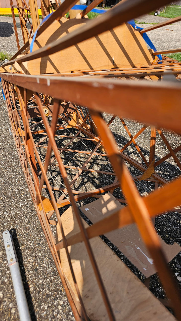 Fisher 303 rear fuselage wood structure detail