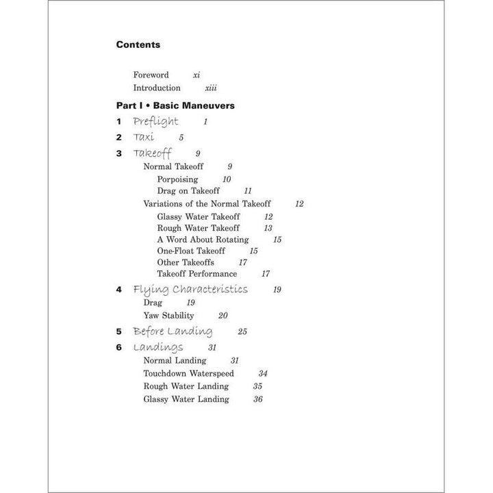 Notes of a Seaplane Instructor
