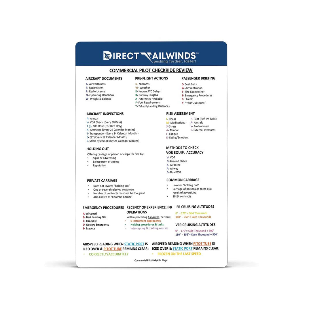 FAR/AIM Flags: Commercial Pilot
