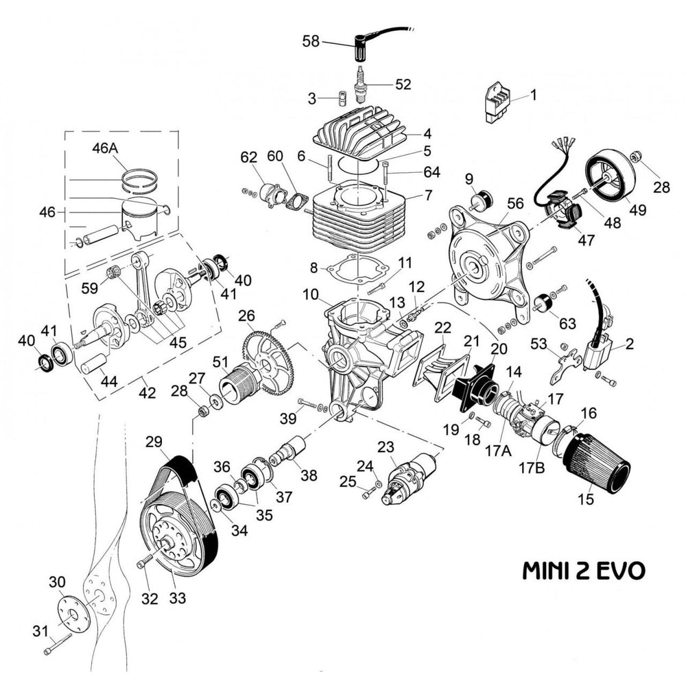 Simonini Mini-2 EVO â Lightweight 33-HP Ultralight Engine